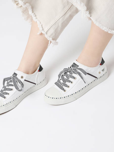 Sneakers Mustang Wit women 1376303 ander zicht 2